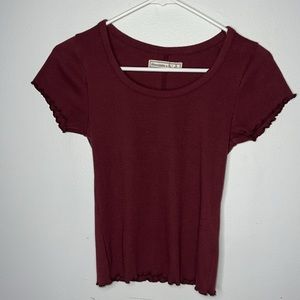 Abercrombie and fitch crop short sleeve small